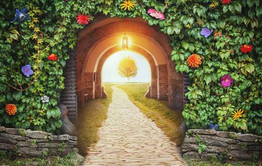 Mysterious gate entrance