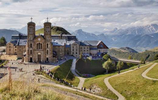 Wide big church building