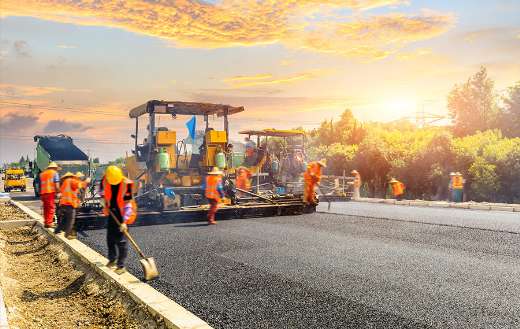Construction site workers