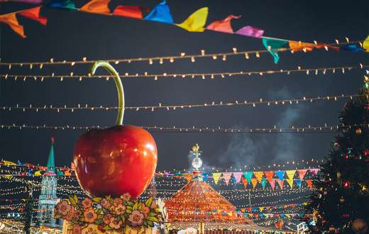Giant decorative apple puzzle