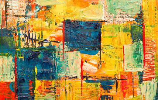 Multicolored abstract painting