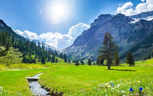 Beautiful swiss landscape