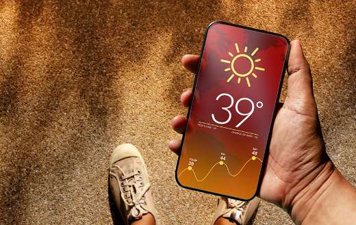 Ecology and technology concept