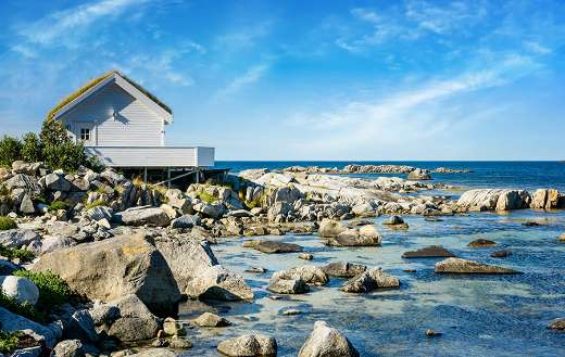 Summer house near sea