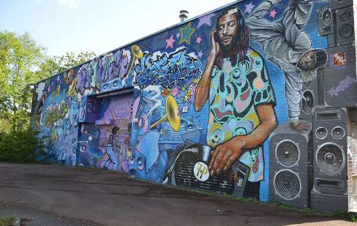 Youth center urban funky art