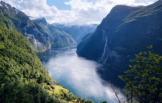 Waterfall Fjord Norway puzzle