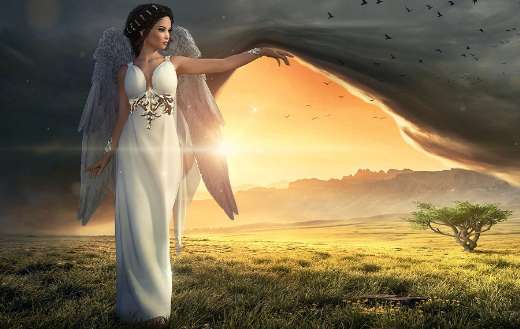 Angel heaven light mood