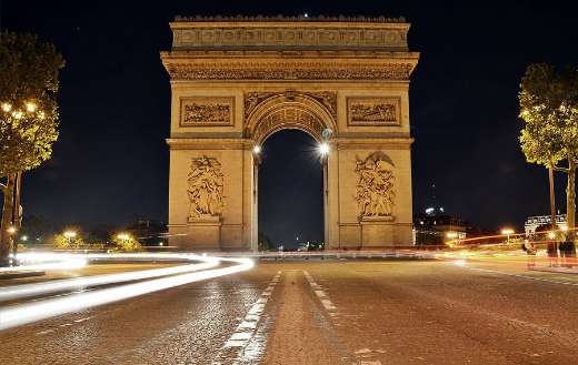 Arc triomphe Paris France
