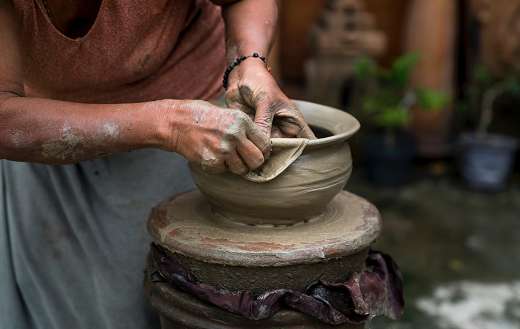 Clay pot making puzzle