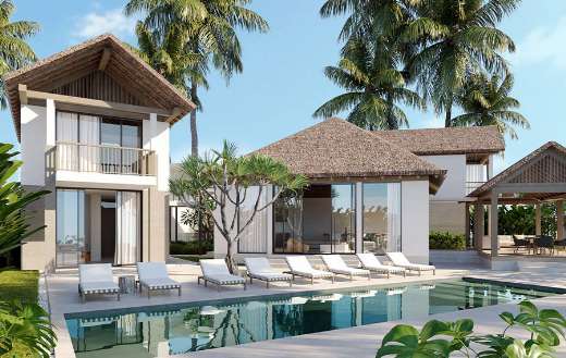 White pool loungers Vietnam