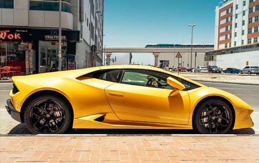Yellow lamborghini puzzle