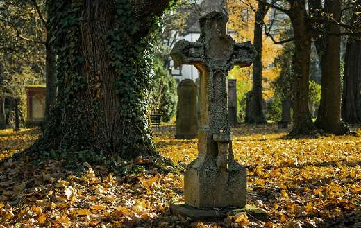 Graveyard cemetery cross