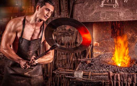 Blacksmith iron forger puzzle