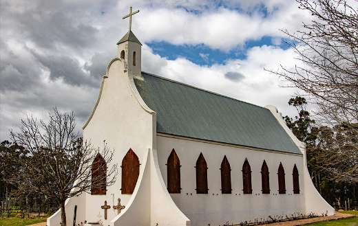 Wide side church building