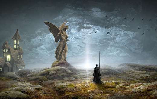 Fanstasy mystical landscape