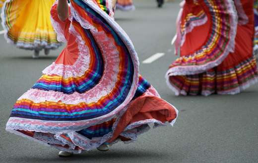 Colorful dance outfit puzzle