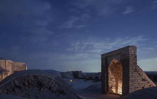 Caravansary persian monument Iran