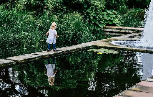 Park fountain garden