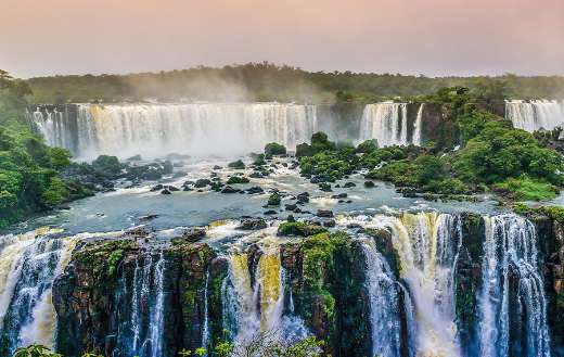 Water falls landscape