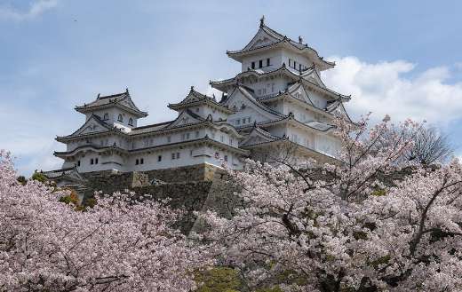 Japan heritage white heron castle