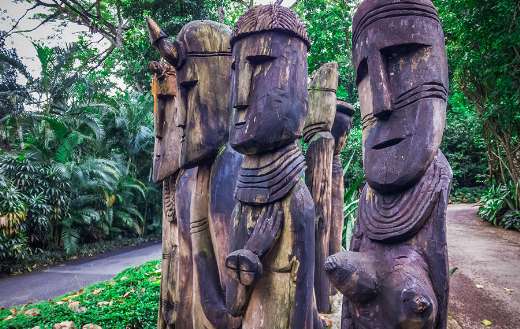 Wood craft old face puzzle