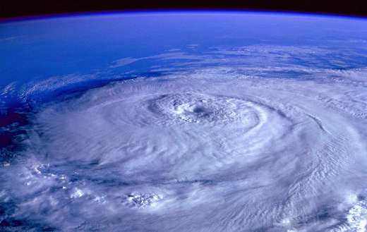 Earth satellite hurricane image