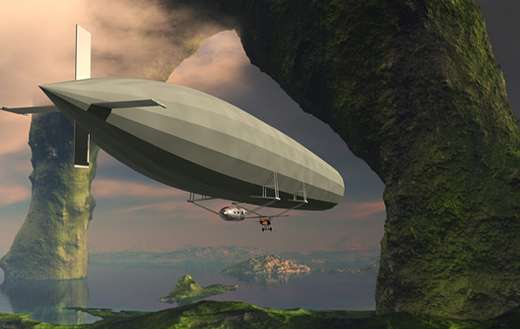 Airship flying online