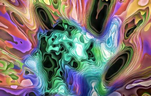 Abstract art fantasia psychedelic