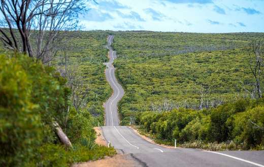Road street kangaroo island