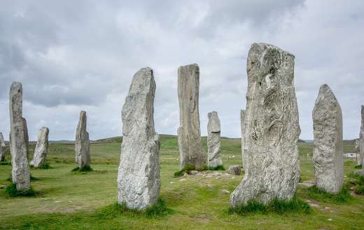 Standing circle stones Scotland