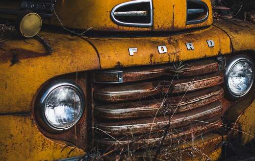 Abandoned ford car