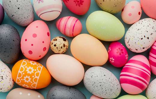Colorful easter eggs 1