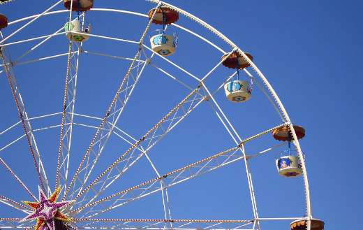 Gondolas folk festival ferris wheel