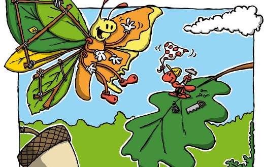 Graphic illustration insects