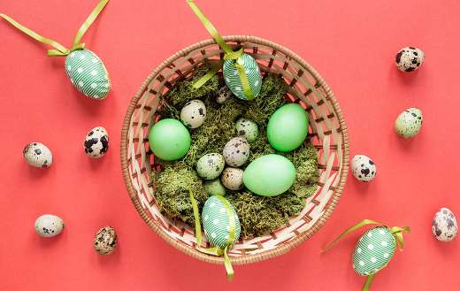 Greeny eggs for easter