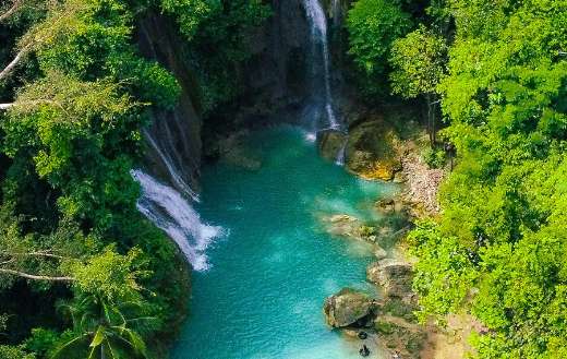 Pahangog twin falls Bohol