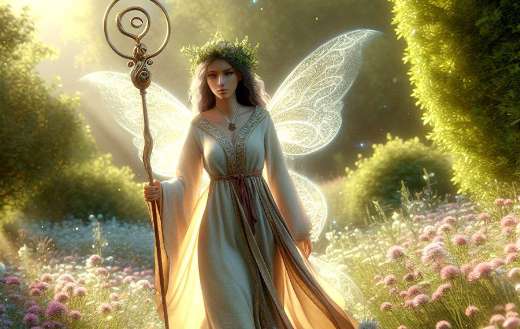 Ai generated flowers fairy