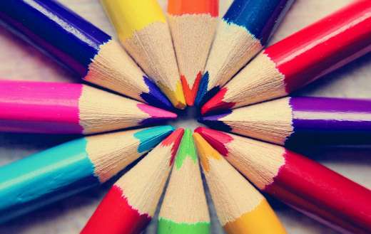 Colored pencils to draw