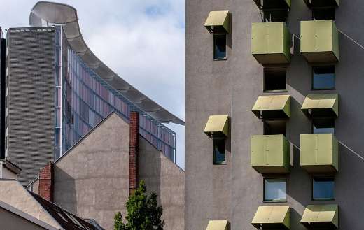 Facade building houses