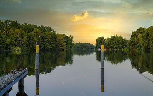 Waterscape river lake