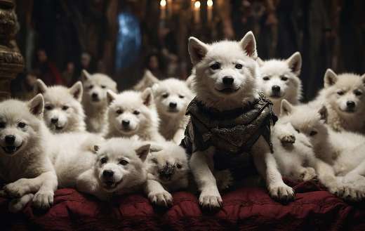 White puppies online