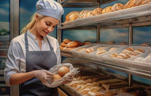 Ai generated young baker