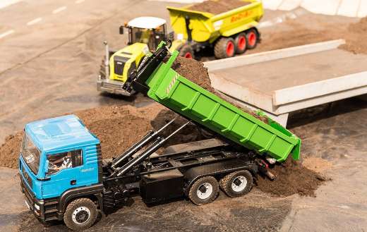 Crane dump truck puzzle
