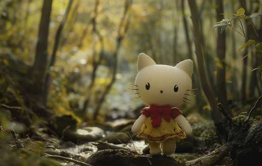 Hello kitty in yellow dress