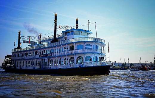 Steam ship boat paddle steamer