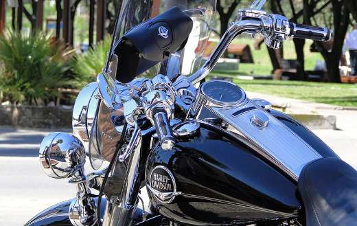 Street engine black motorcycle