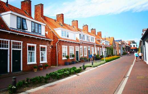 Street houses Netherlands