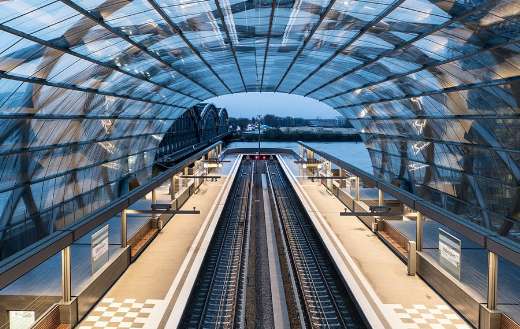 Train subway station