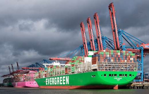Evergreen container ships