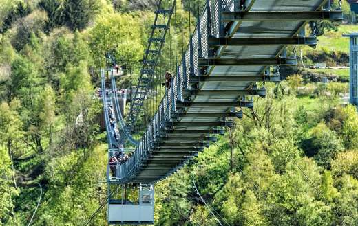 Suspension bridge puzzle